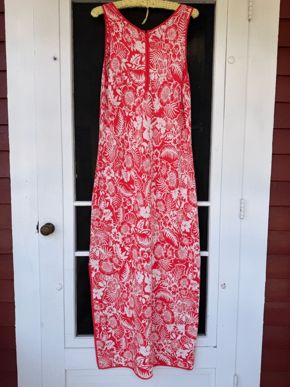 Tommy Bahama Red & White Tropical Print Maxi Dress - Picture 4 of 10